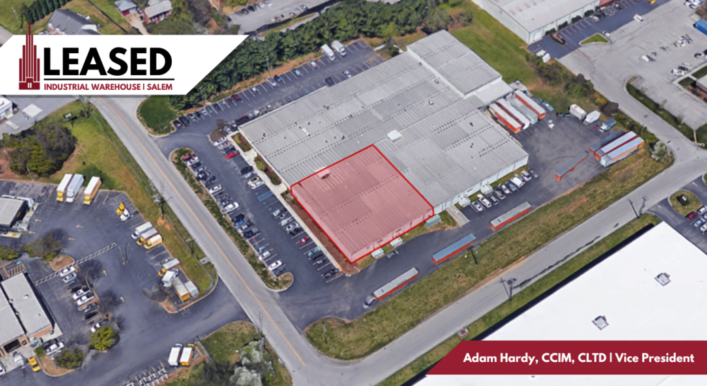 Poe & Cronk Announces Lease of Industrial Warehouse in Salem, VA