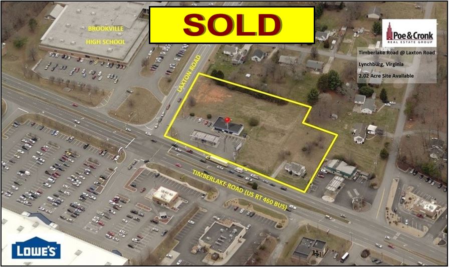 Poe & Cronk Announces Sale of Retail Site in Lynchburg