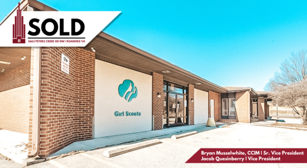 Poe & Cronk Announces Sale of The Girl Scouts Building on Peters Creek Rd, Roanoke, VA