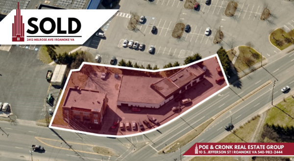 Poe & Cronk Announces Sale of Signalized NW Roanoke Corner, Roanoke VA