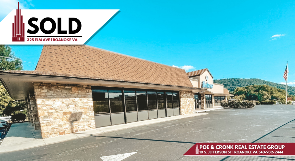 Poe & Cronk Announces Sale of 325 Elm Ave, Roanoke, VA