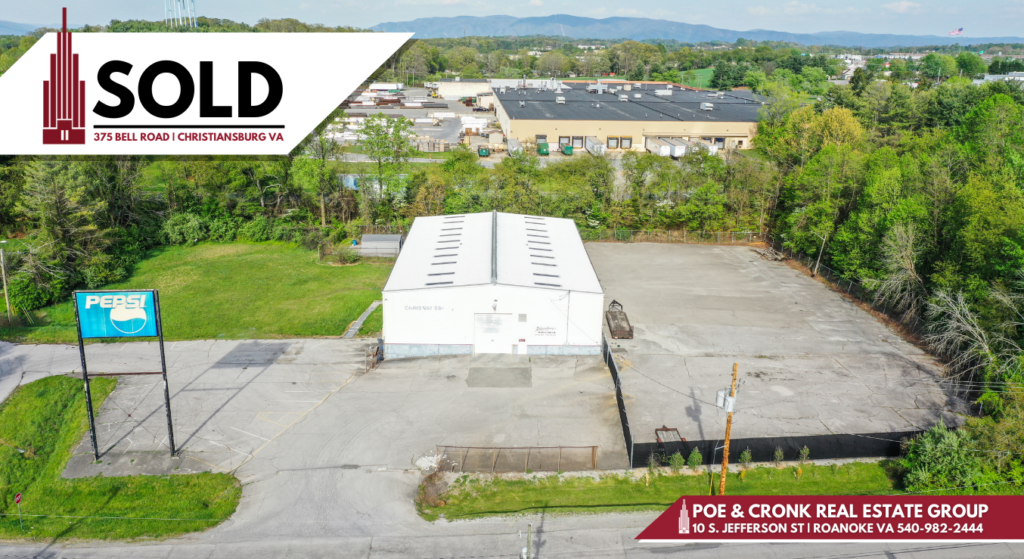 Poe & Cronk Announces Sale of 375 Bell Road, Christiansburg VA