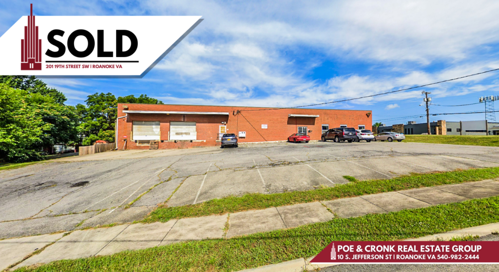 Poe & Cronk Announces Sale of 19th St Industrial Building in Roanoke, VA