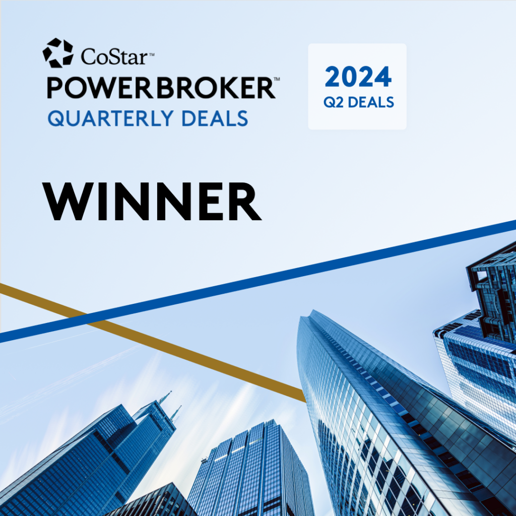 Poe & Cronk Wins CoStar’s Q2 2024 Power Broker Quarterly Deals Award