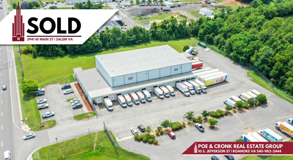 Poe & Cronk Announces Sale-Leaseback of Frito-Lay Distribution Facility, Salem, VA