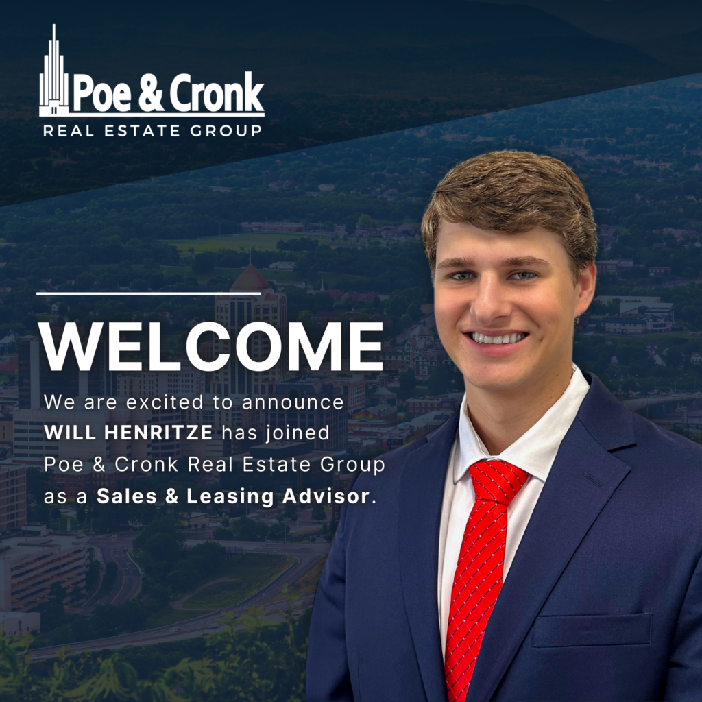 Poe & Cronk Announces New Sales & Leasing Advisor, Will Henritze