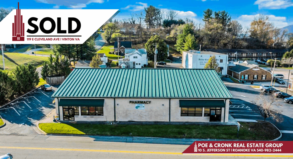 Poe & Cronk Announces Sale of 119 E Cleveland Ave, Vinton, VA