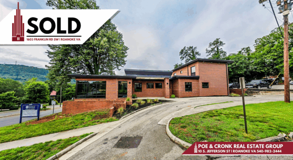 Poe & Cronk Announces Sale of 1603 Franklin Rd SW, Roanoke, VA