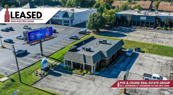 Poe & Cronk Announces Lease of 4102 Electric Rd, Cave Spring, VA