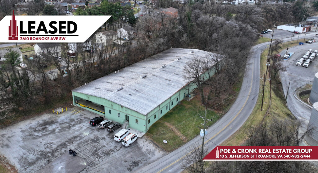 Poe & Cronk Announces Lease of 2610 Roanoke Avenue Southwest, Roanoke, VA 24015