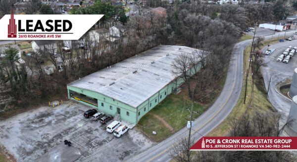 Poe & Cronk Announces Lease of 2610 Roanoke Avenue Southwest, Roanoke, VA 24015
