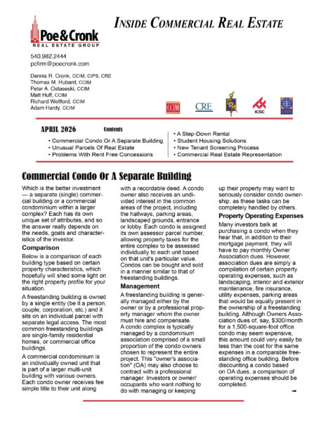 Poe & Cronk Real Estate Group - Inside CRE