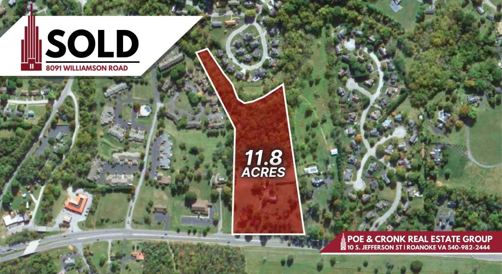 Poe & Cronk Announces Sale of 8091 Williamson Road, Hollins, VA 24019