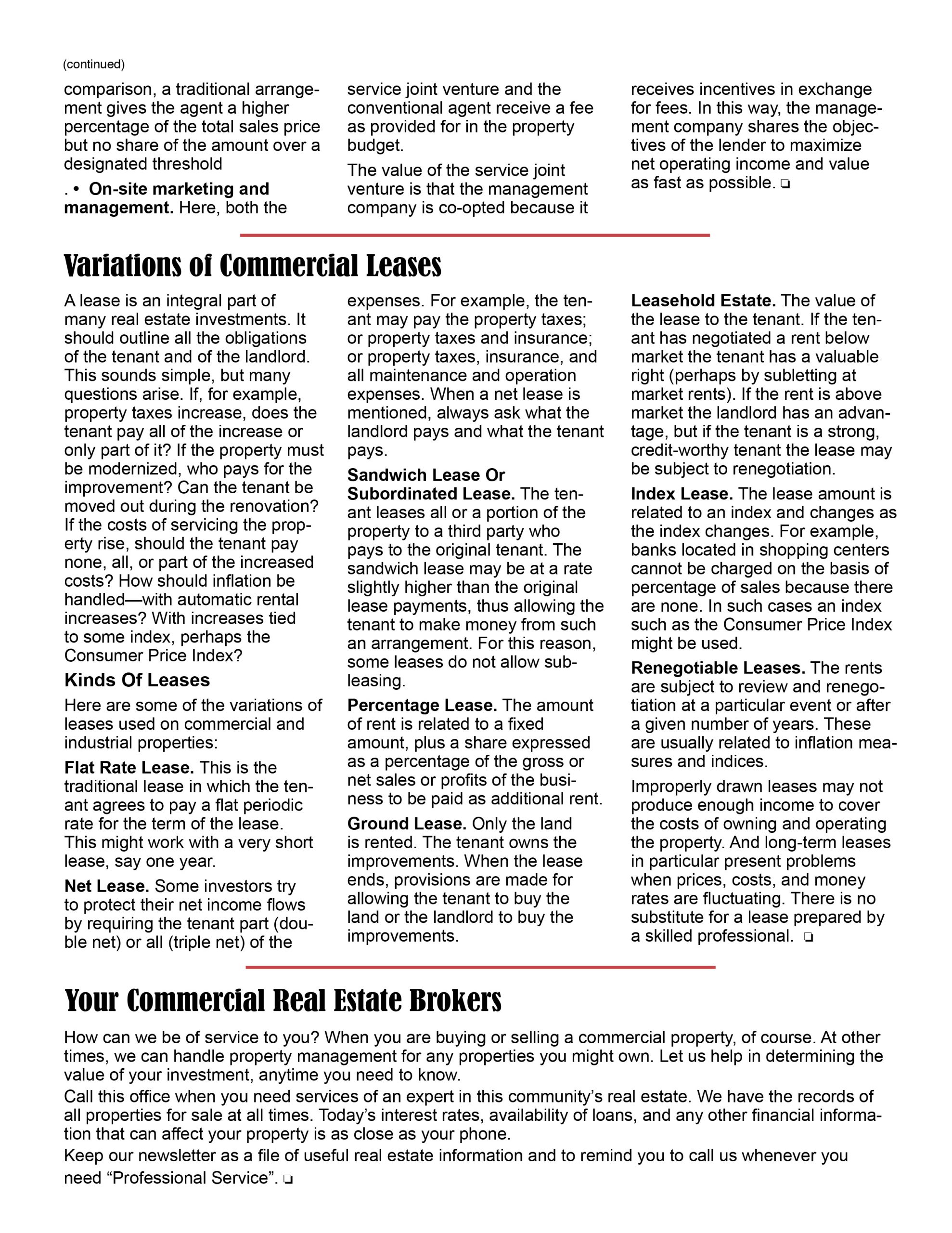 CRE October Newsletter