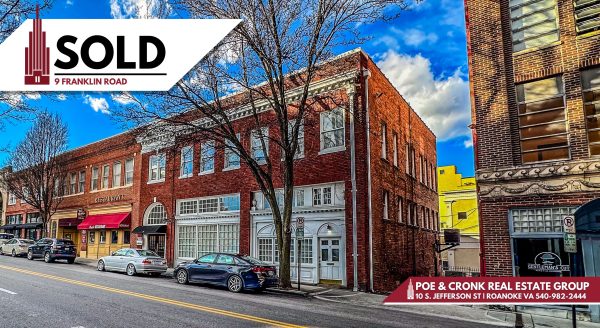 Poe & Cronk Announces Sale of 9 Franklin Rd SW, Roanoke, VA 24011